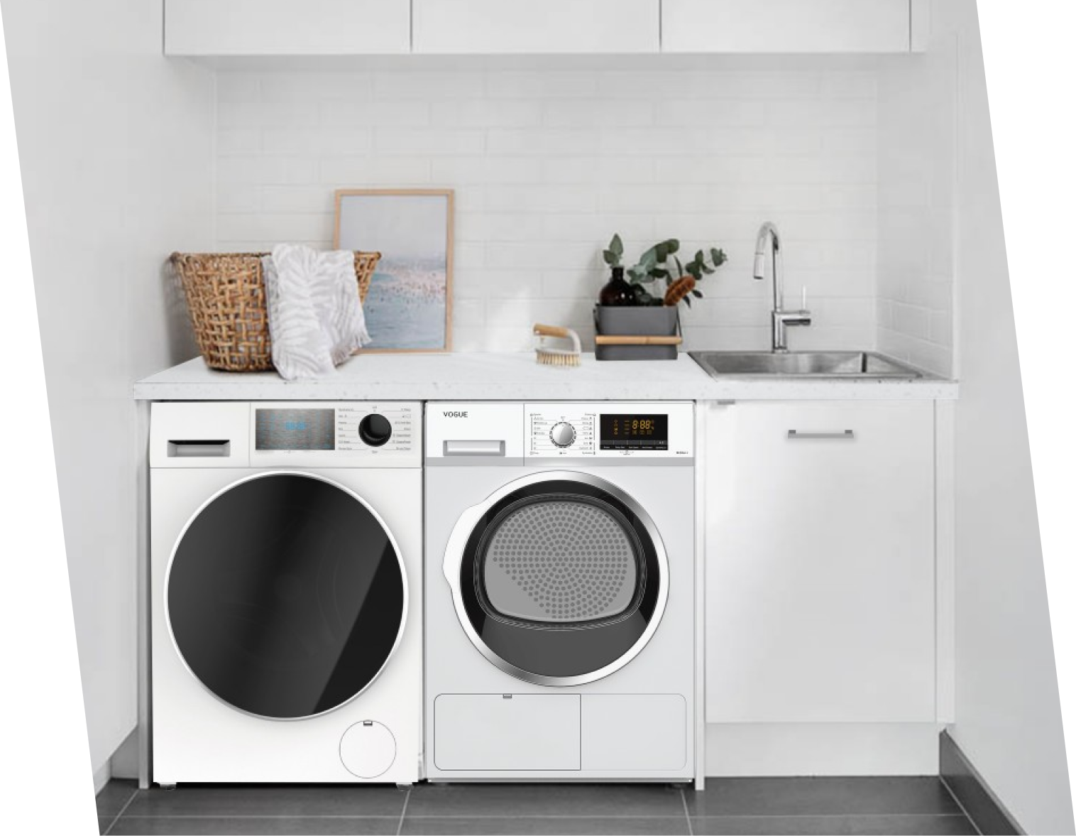 white laundry washing machine and dryer zip nz